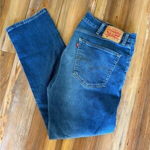 Levi's Men's Straight Denim Jeans in Deep Blue